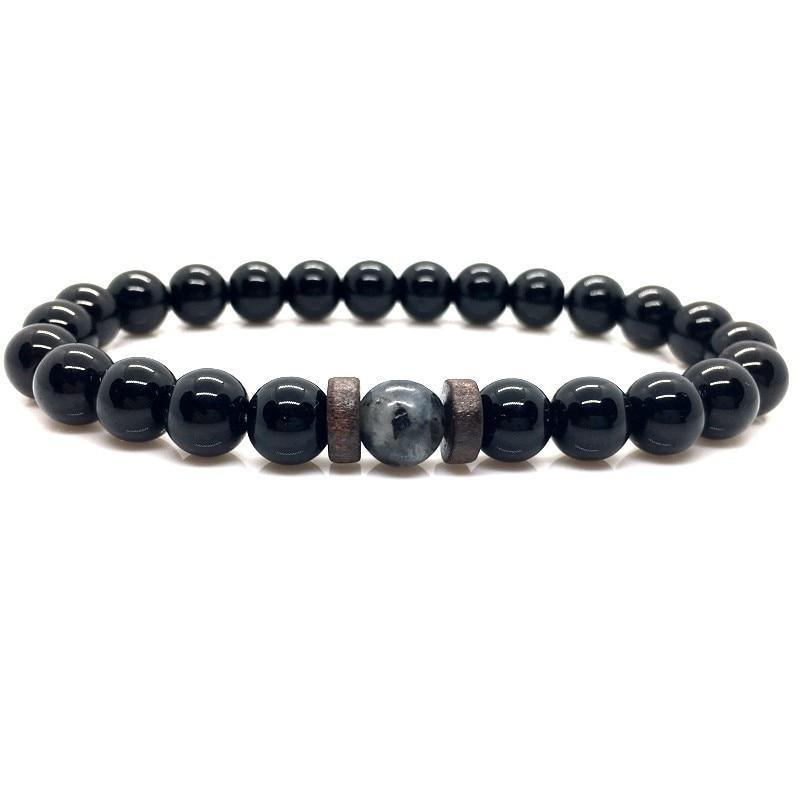 Lava Stone & Moonstone Men's Bracelet — Chakra Diffuser