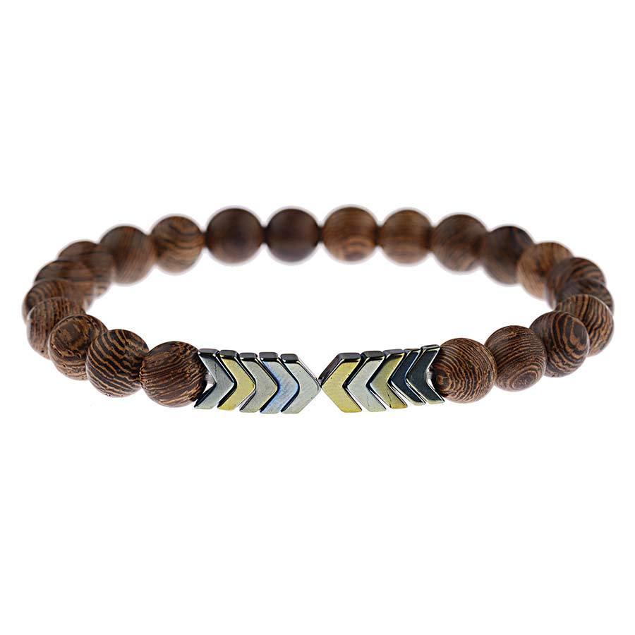 Lava Stone & Moonstone Men's Bracelet — Chakra Diffuser