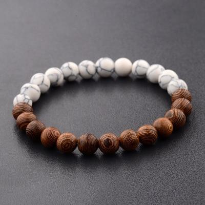 Lava Stone & Moonstone Men's Bracelet — Chakra Diffuser