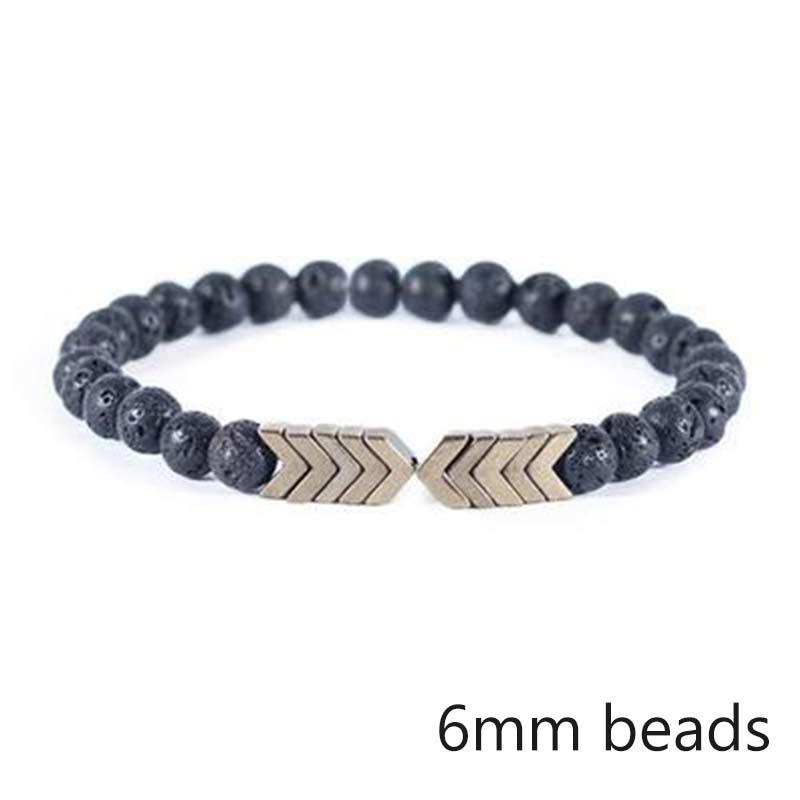 Lava Stone & Moonstone Men's Bracelet — Chakra Diffuser