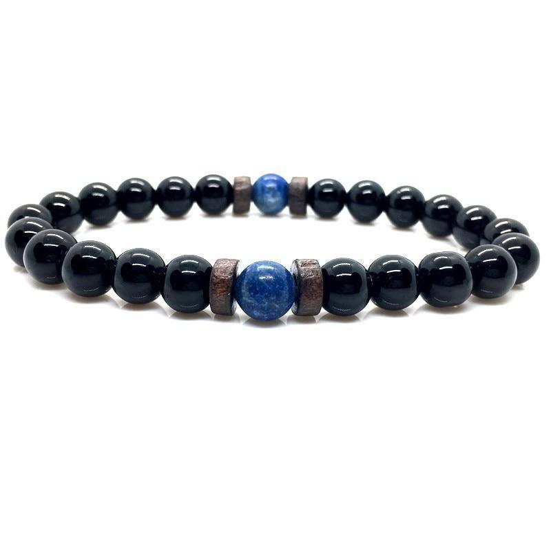 Lava Stone & Moonstone Men's Bracelet — Chakra Diffuser