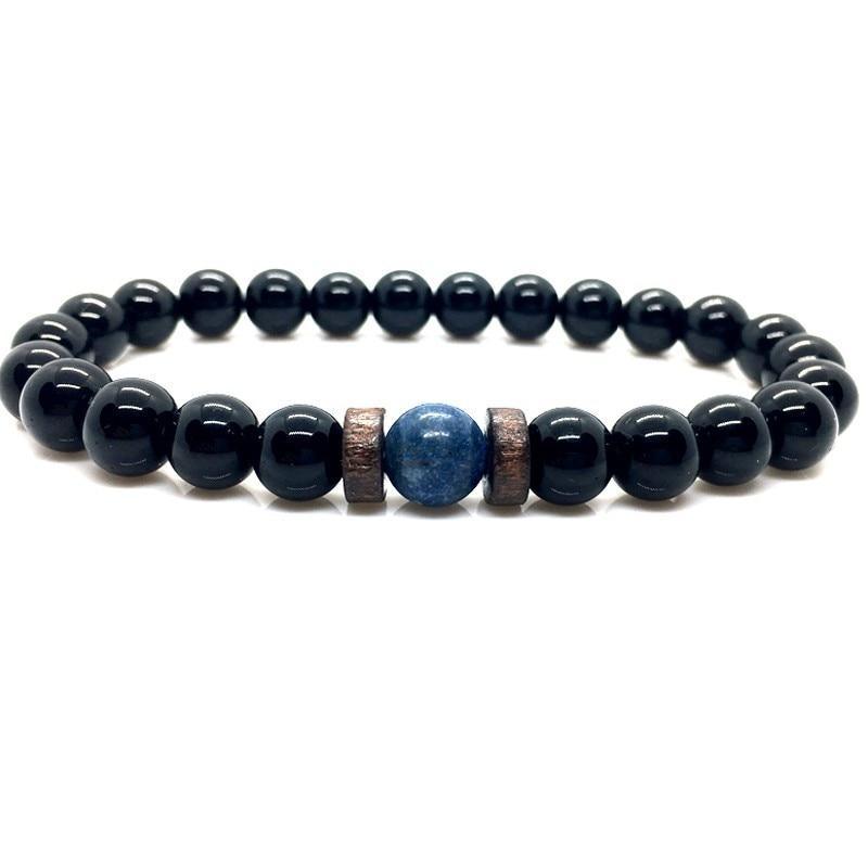 Lava Stone & Moonstone Men's Bracelet — Chakra Diffuser