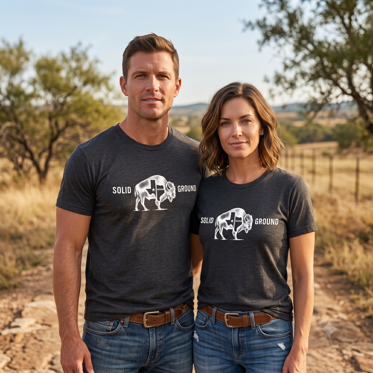 Solid Ground — Minimalist Vintage Bison Tee