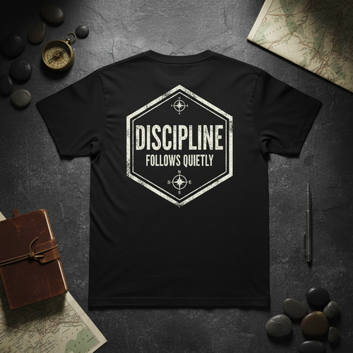 Discipline Follows Quietly - Back Lay Flat
