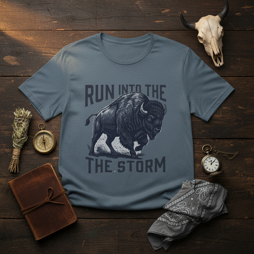 Lay-flat - Run Into The Storm Tee