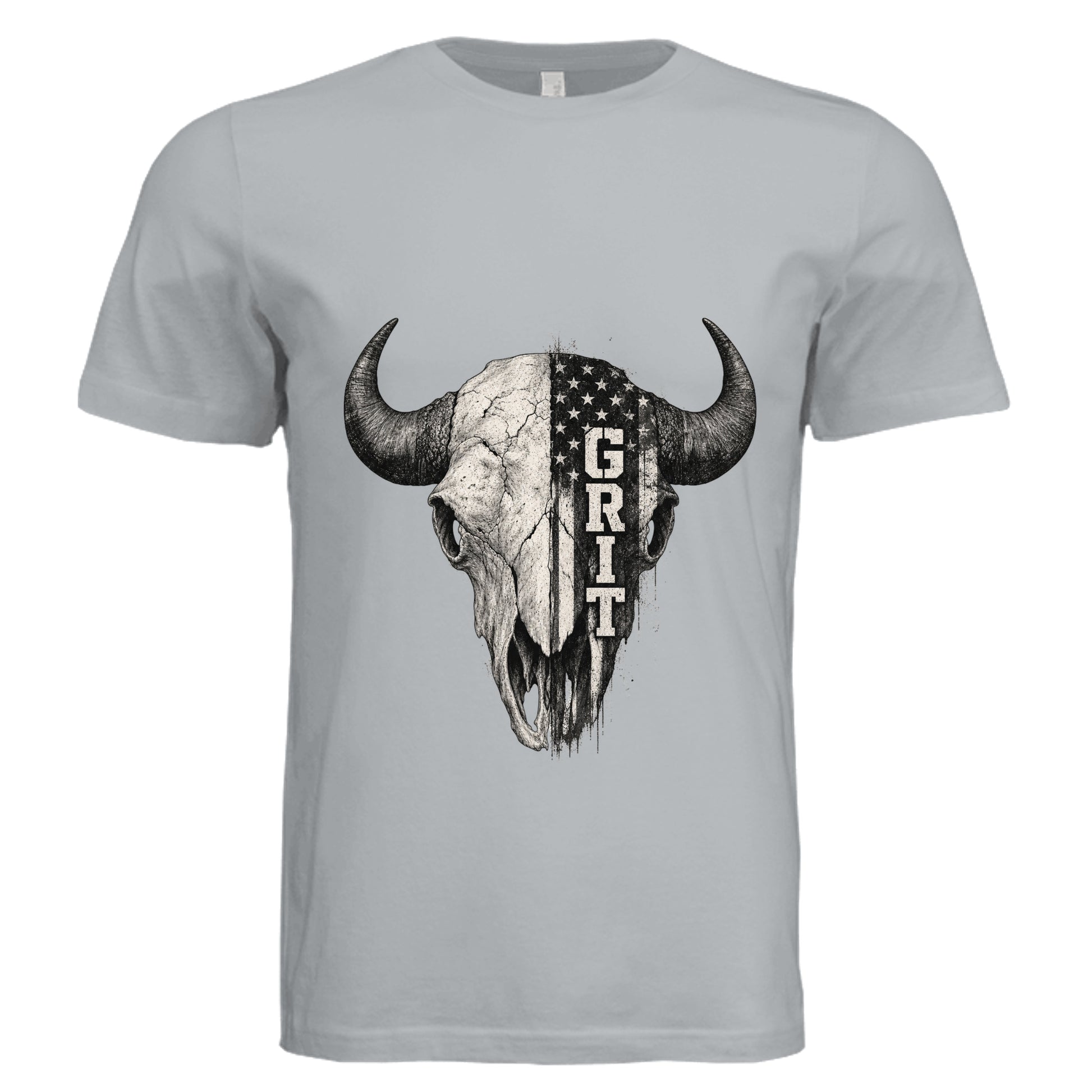 Solid Silver Triblend - 3413C - FRONT