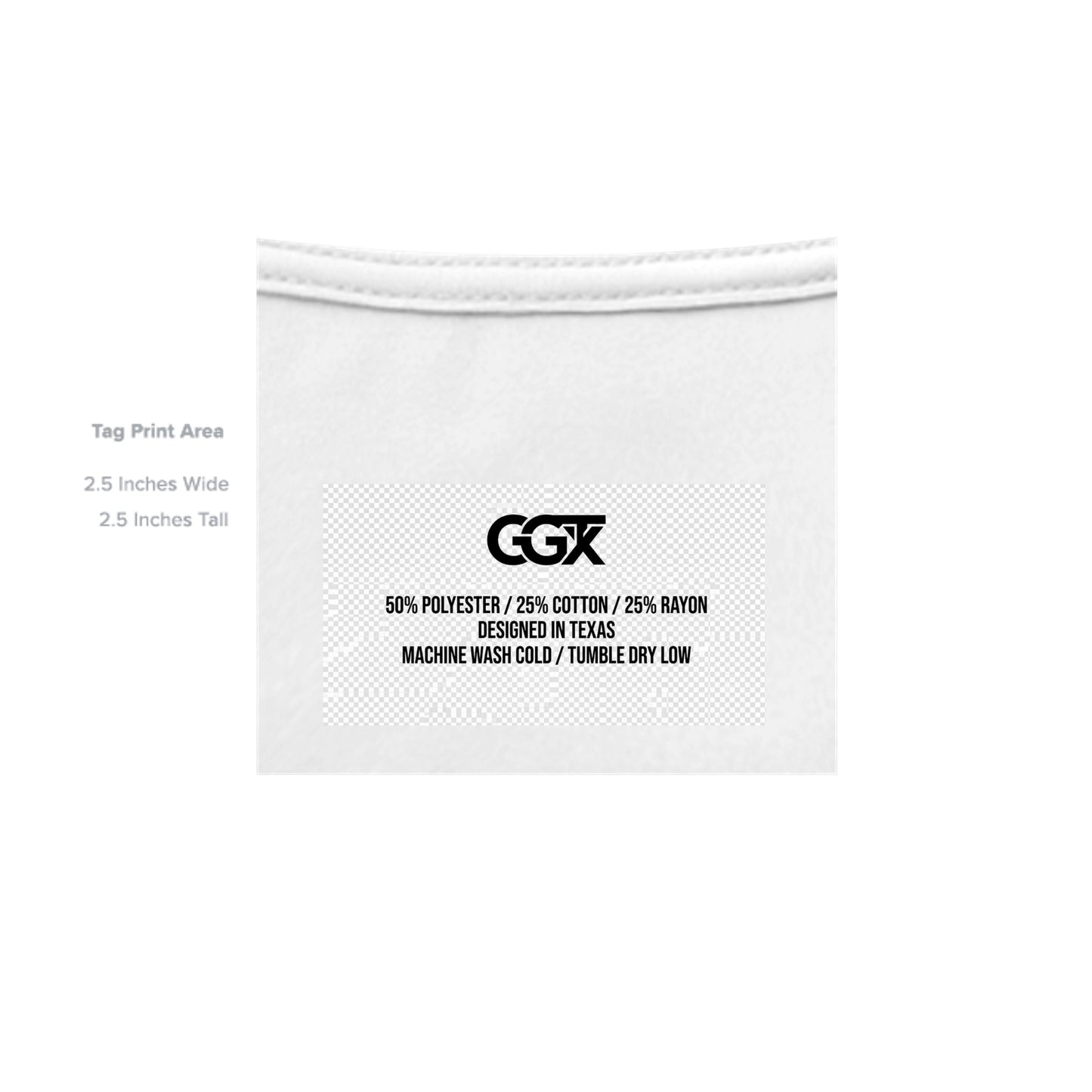 Solid White Triblend - 3413C - INSIDE_TAG_LINE