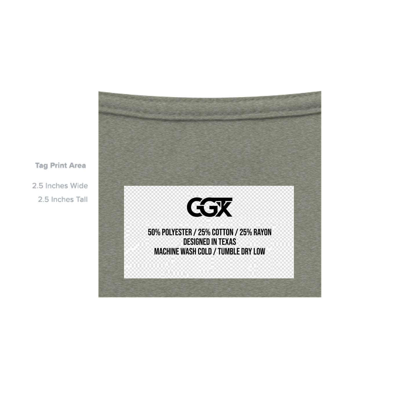 Military Green Triblend - 3413C - INSIDE_TAG_LINE