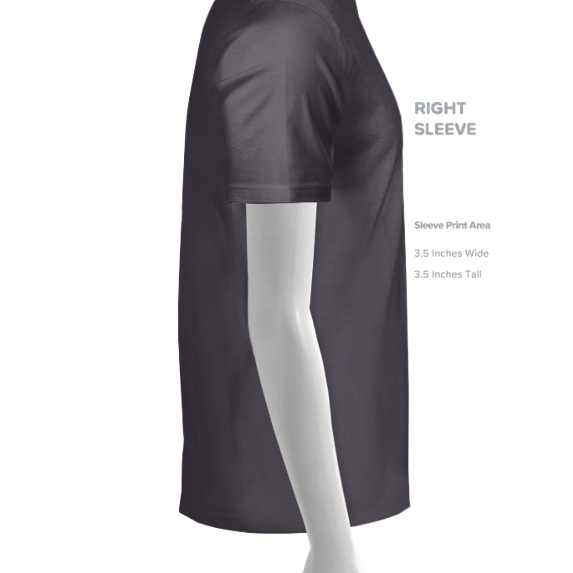 Solid Dark Grey Triblend - 3413C - SLEEVE_RIGHT