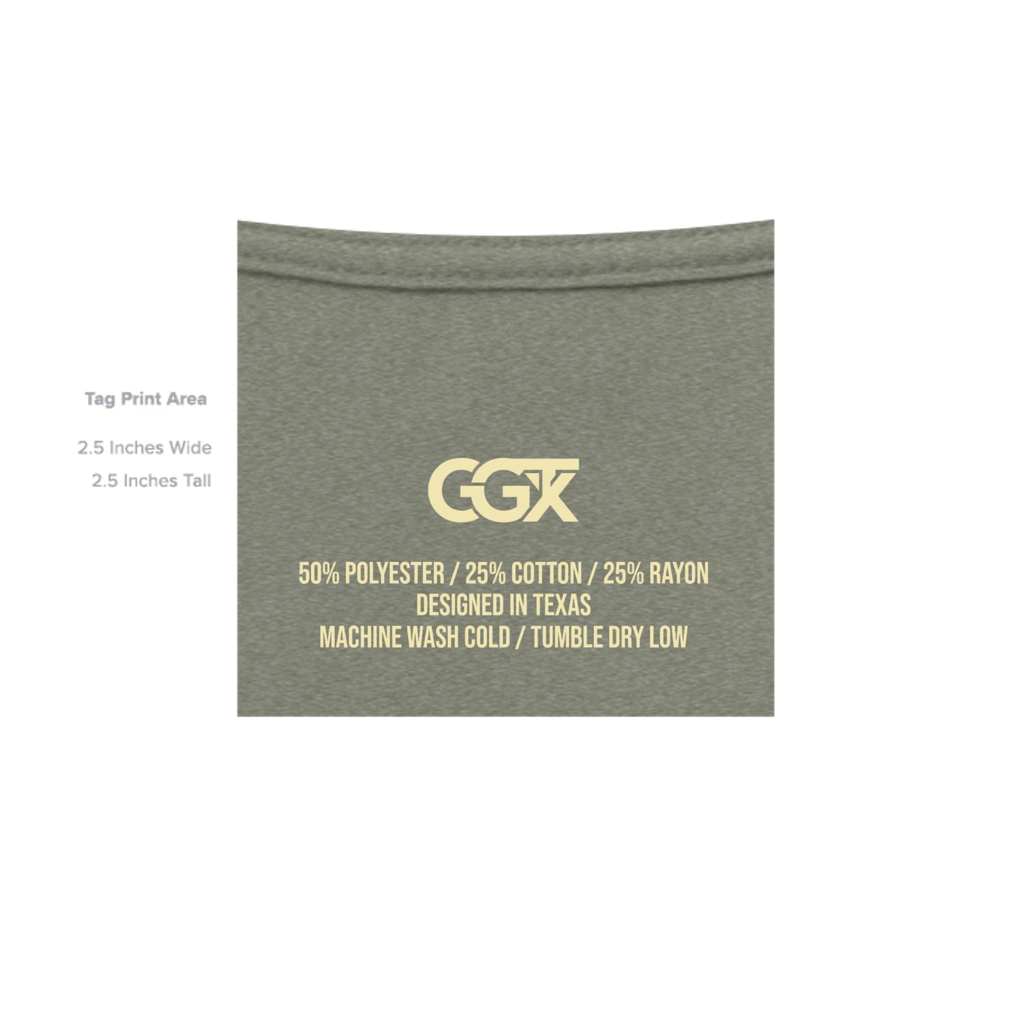 Military Green Triblend - 3413C - INSIDE_TAG_LINE