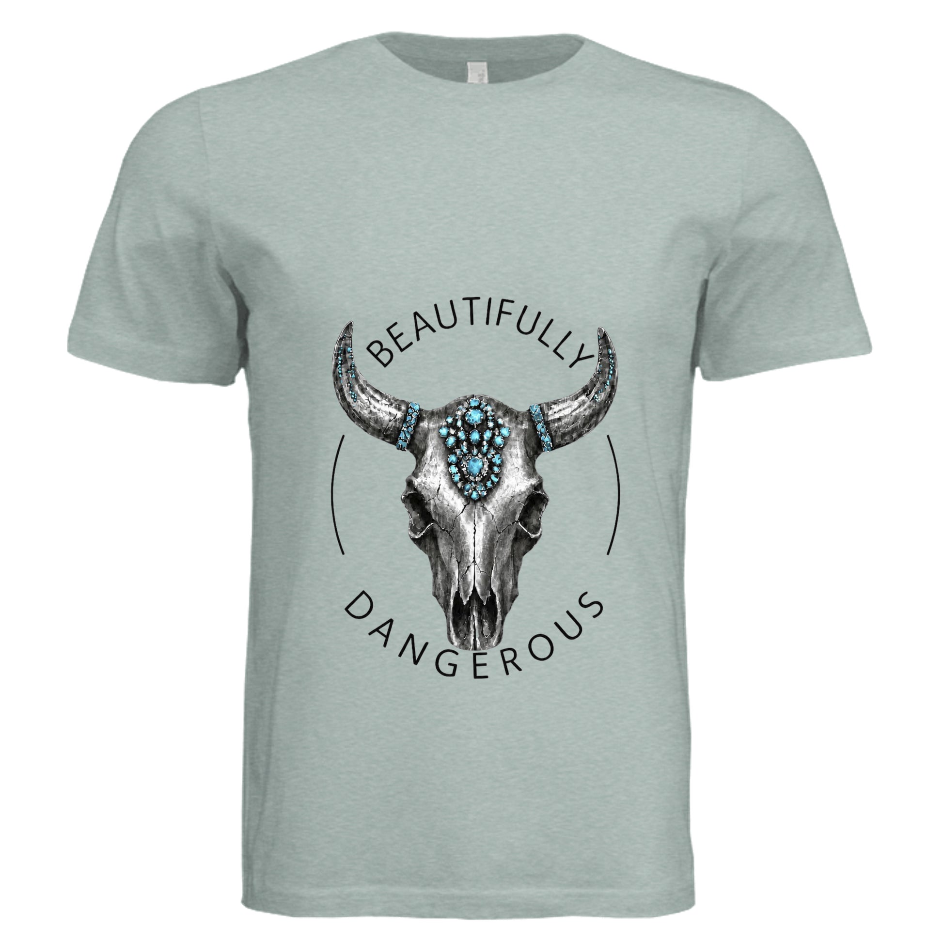 Dusty Blue Triblend - 3413C - FRONT