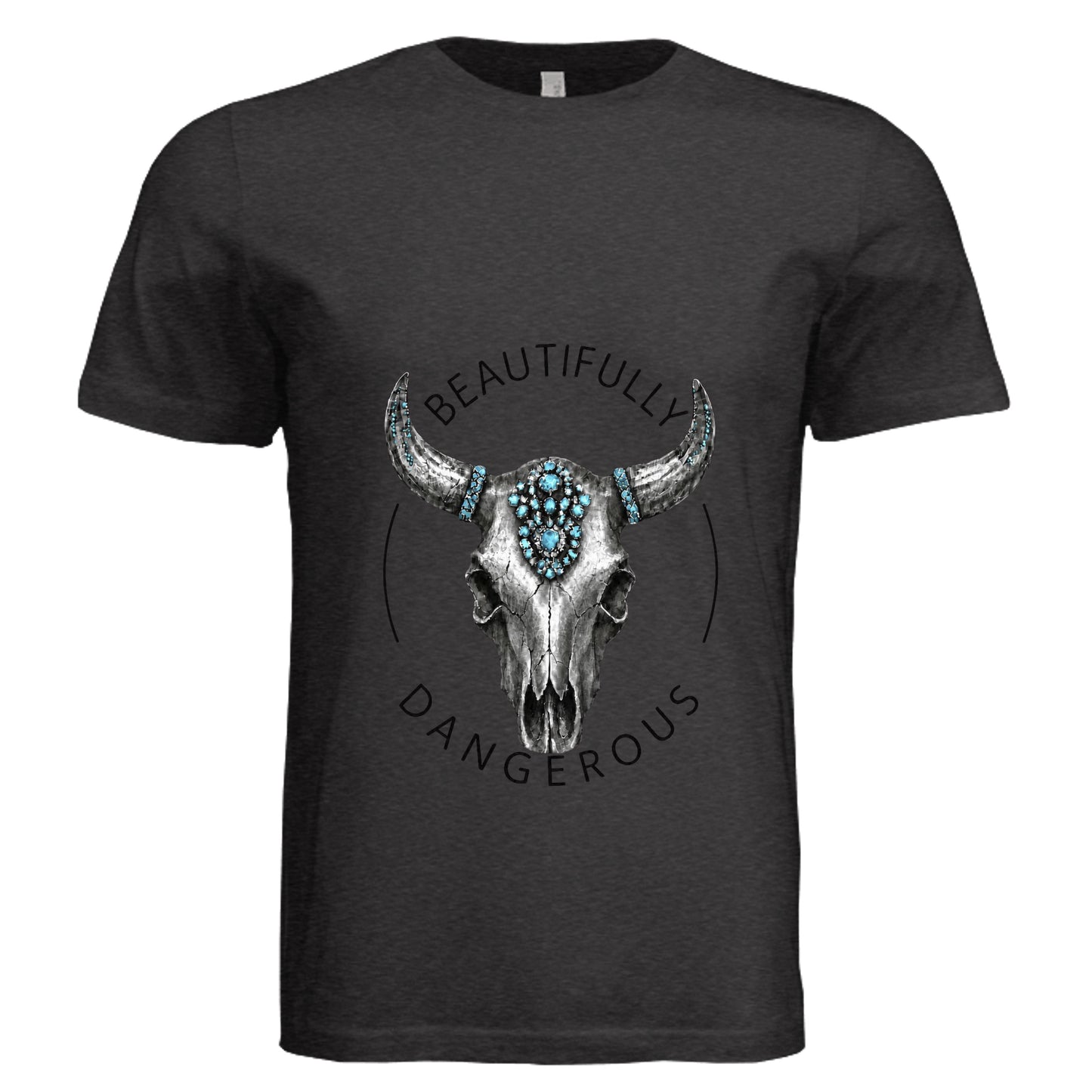 Black Heather Triblend - 3413C - FRONT
