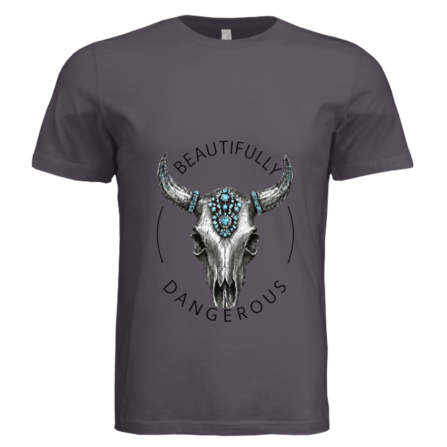 Solid Dark Grey Triblend - 3413C - FRONT