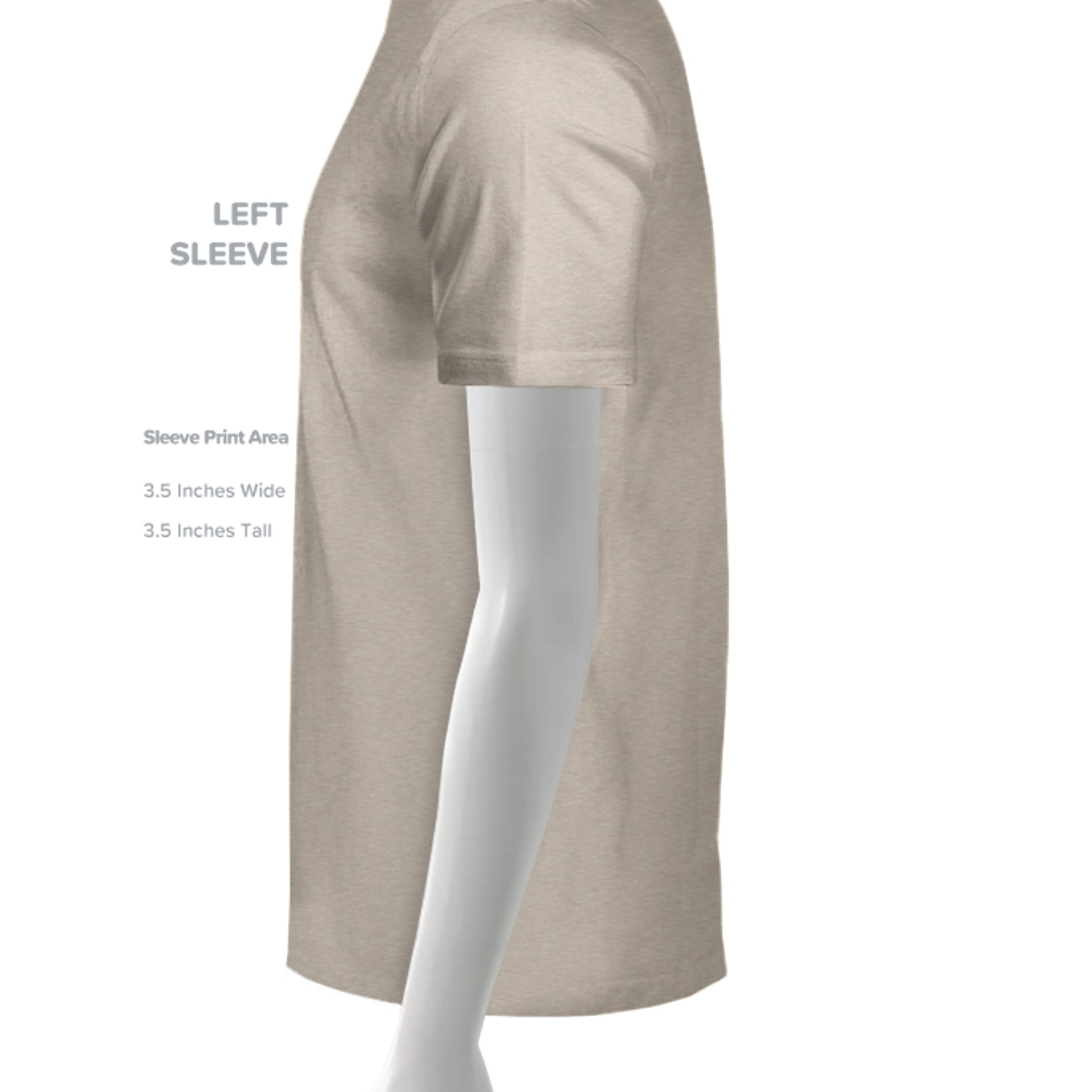 Tan Triblend - 3413C - SLEEVE_LEFT