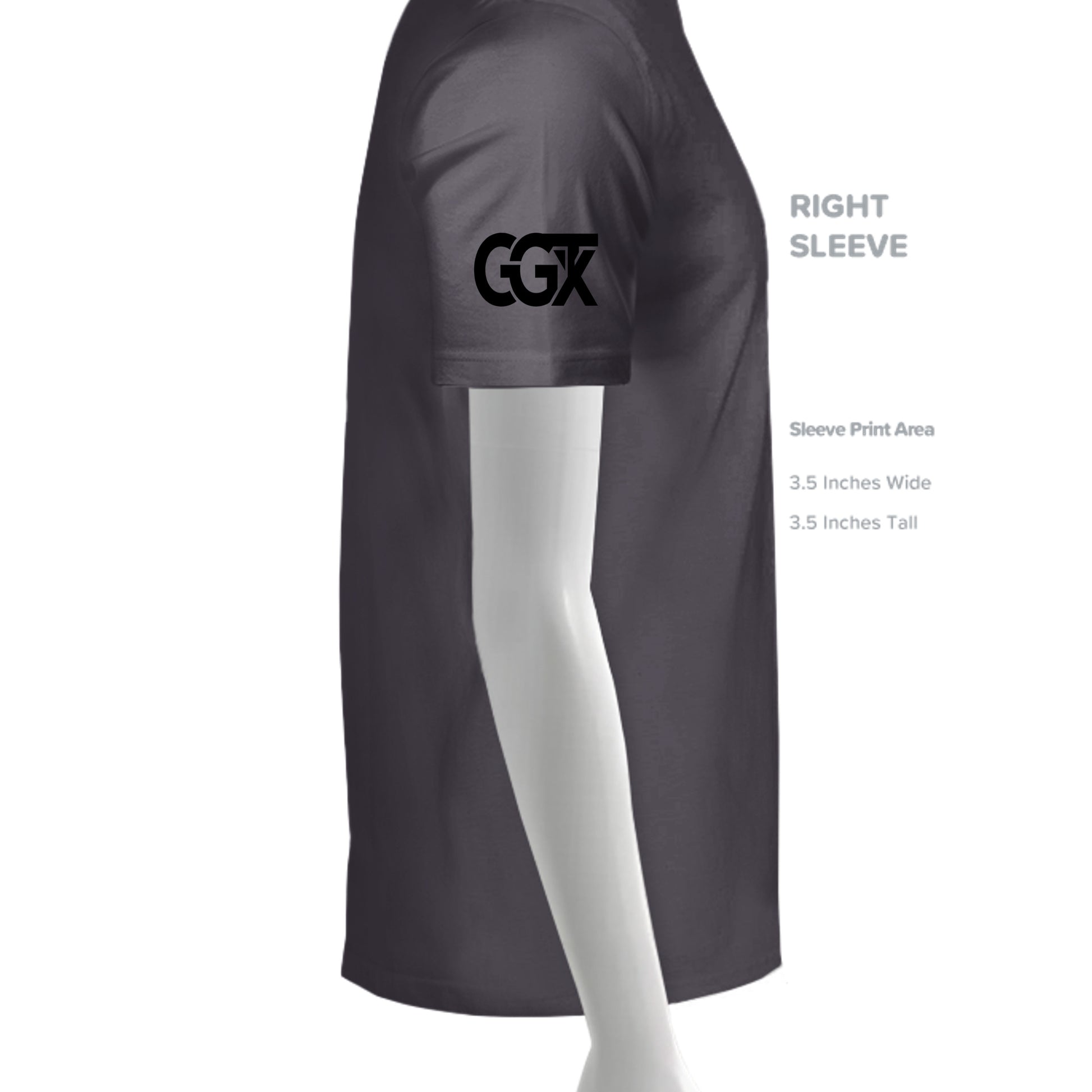 Solid Dark Grey Triblend - 3413C - SLEEVE_RIGHT