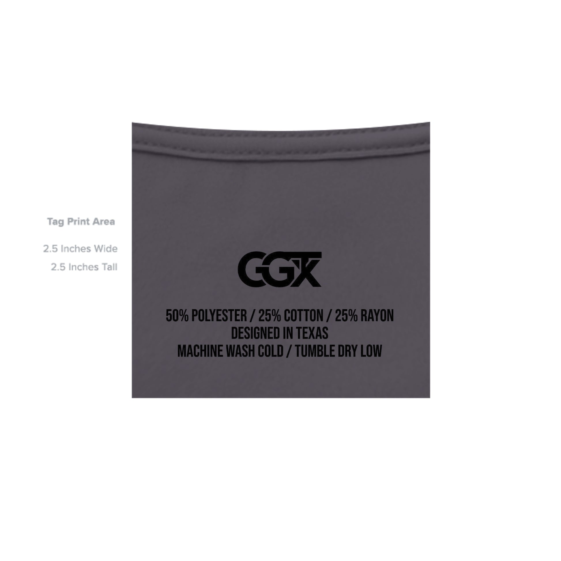 Solid Dark Grey Triblend - 3413C - INSIDE_TAG_LINE