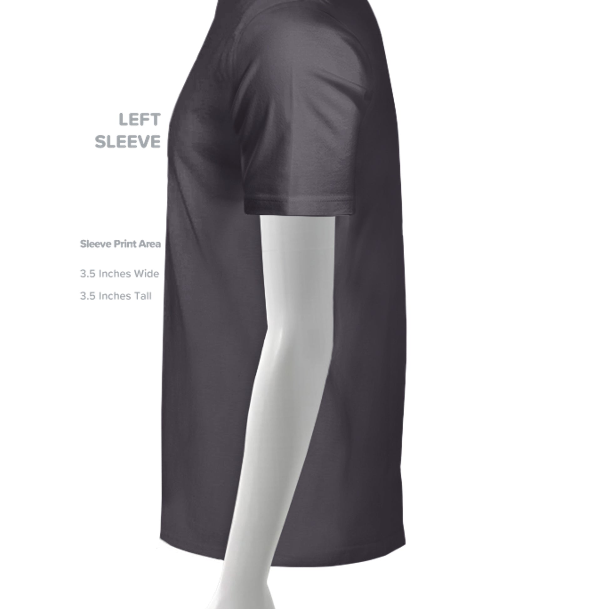 Solid Dark Grey Triblend - 3413C - SLEEVE_LEFT