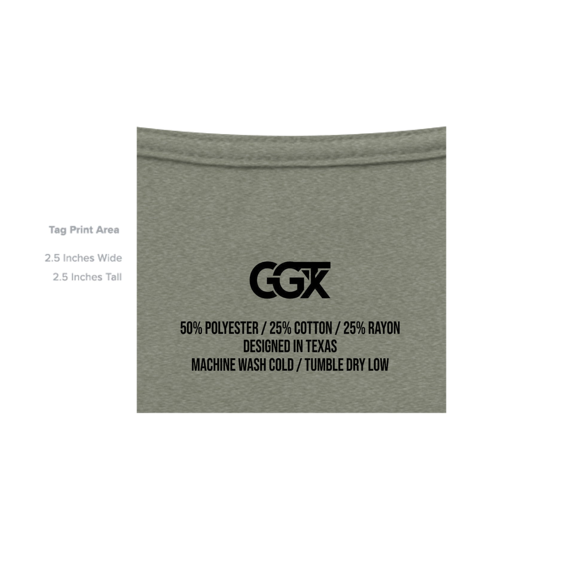 Military Green Triblend - 3413C - INSIDE_TAG_LINE