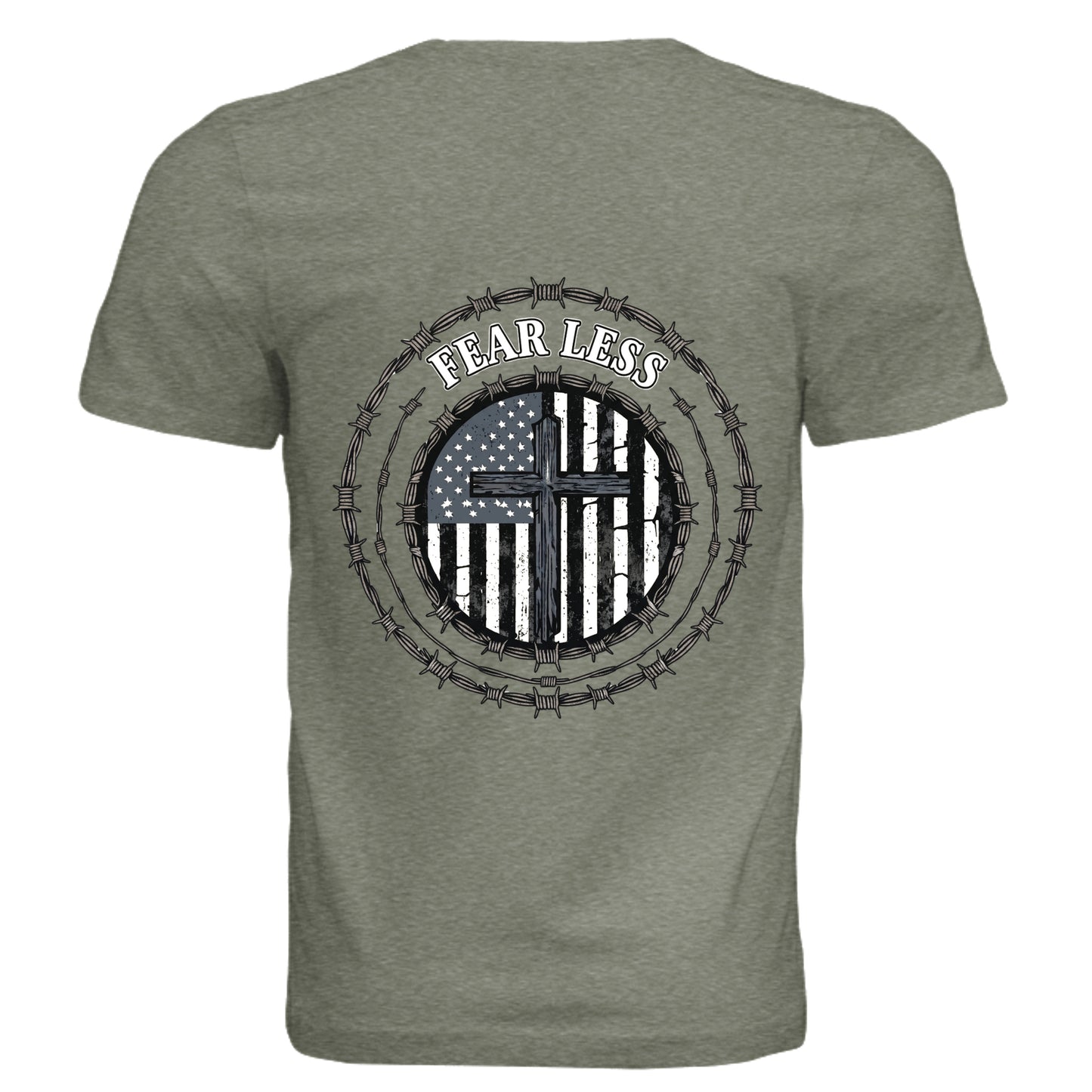 Military Green Triblend - 3413C - BACK