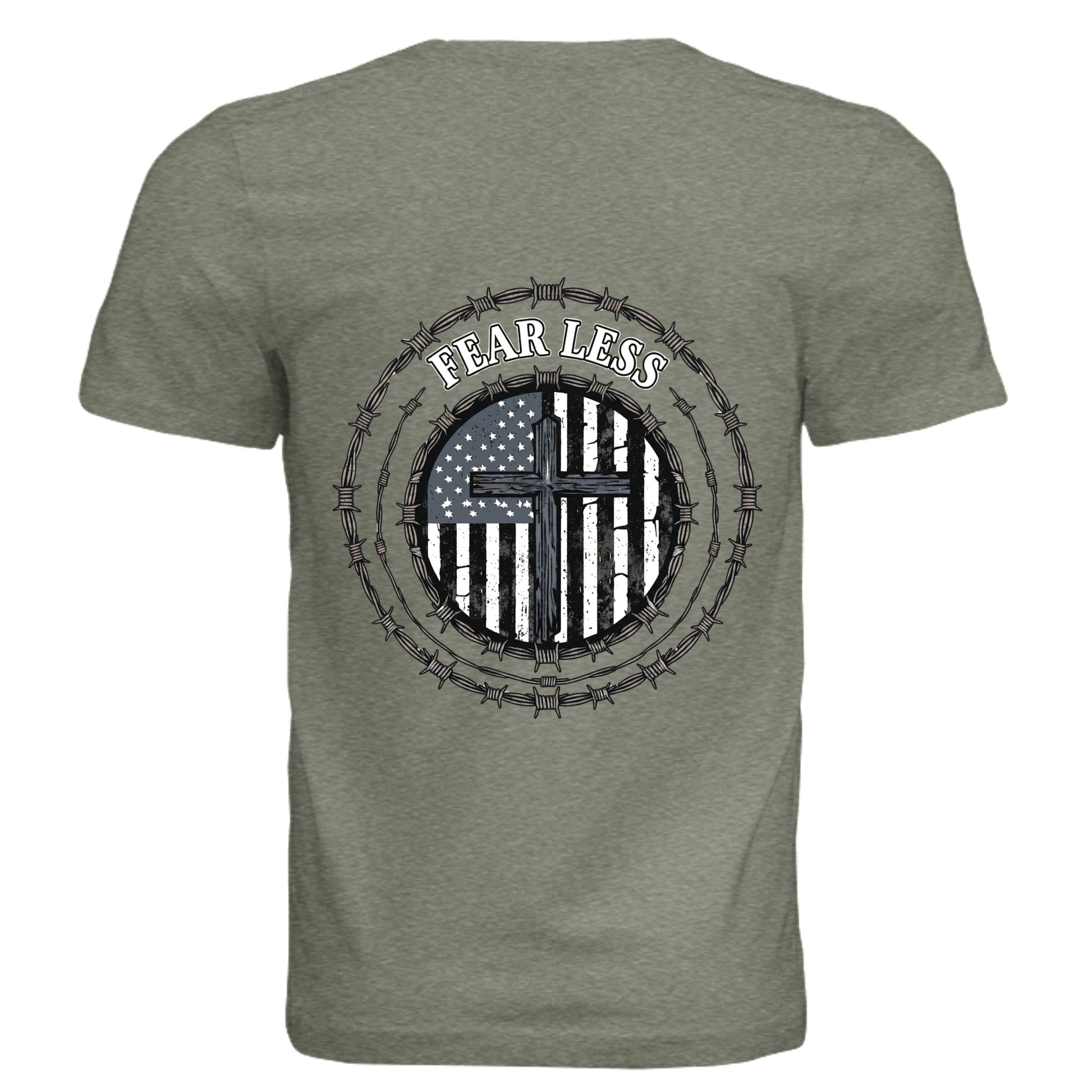 Military Green Triblend - 3413C - BACK