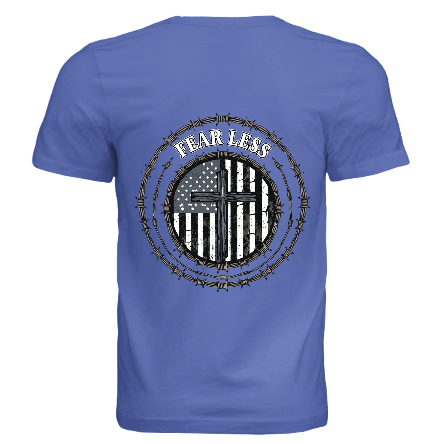 Solid True Royal Triblend - 3413C - BACK