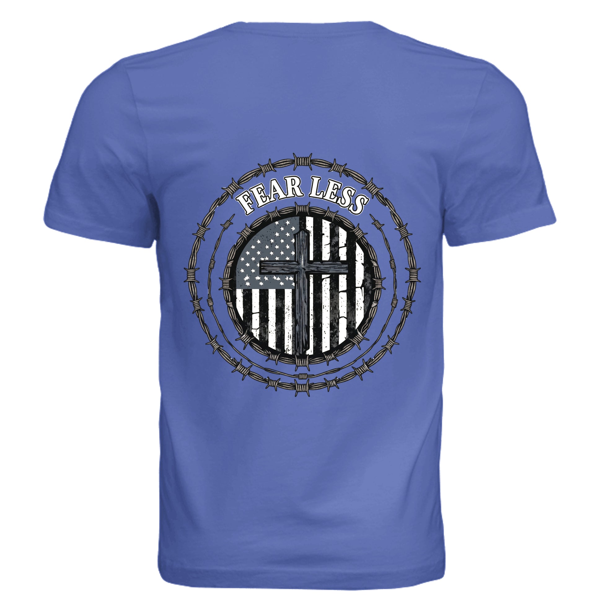 Solid True Royal Triblend - 3413C - BACK