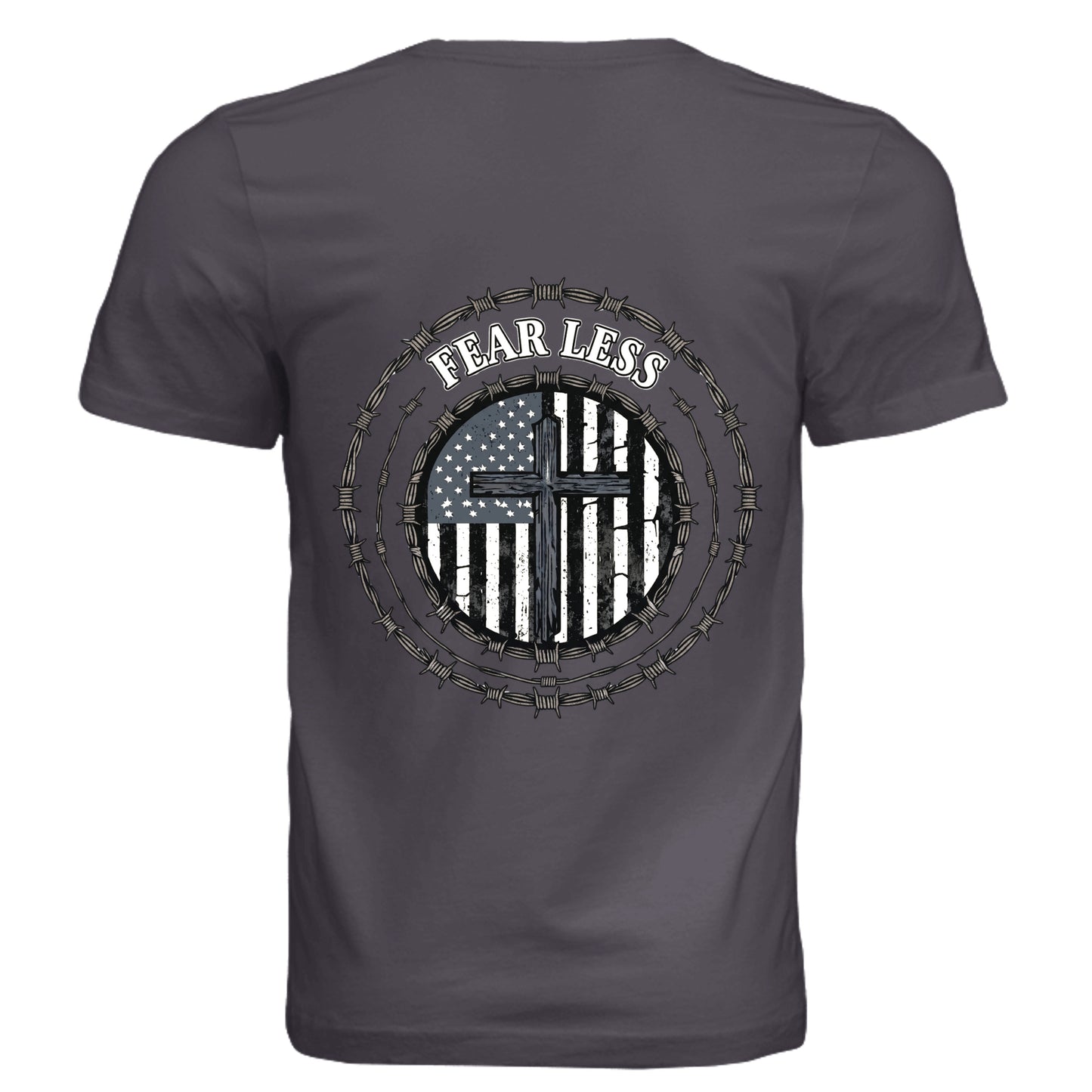 Solid Dark Grey Triblend - 3413C - BACK