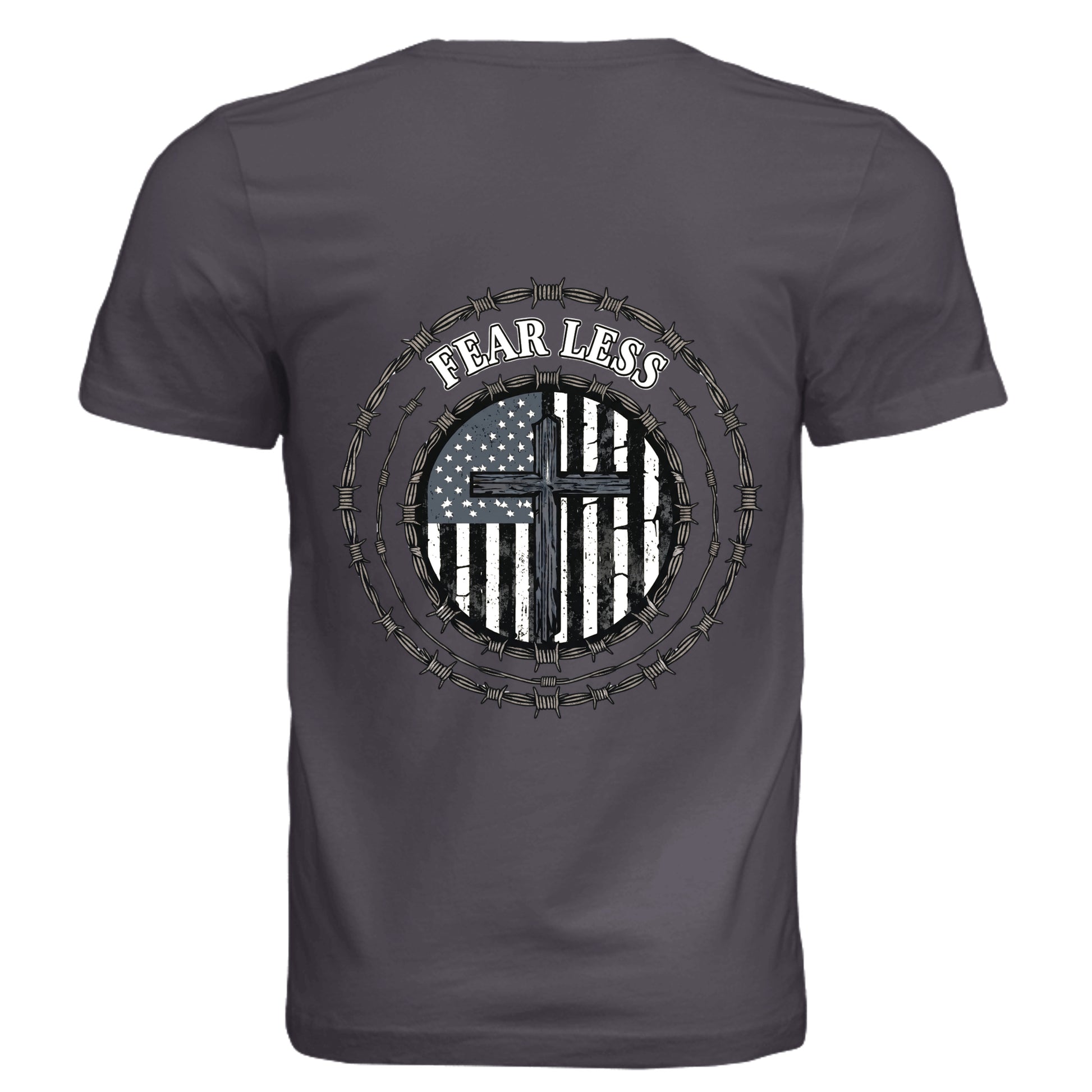 Solid Dark Grey Triblend - 3413C - BACK