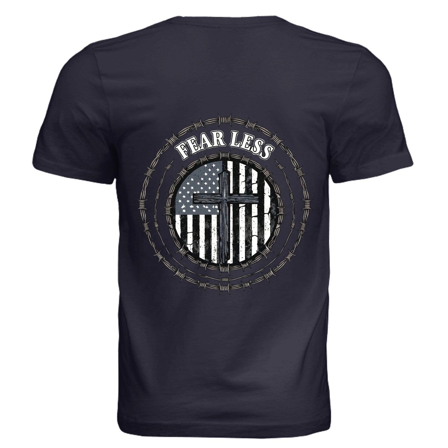 Solid Navy Triblend - 3413C - BACK
