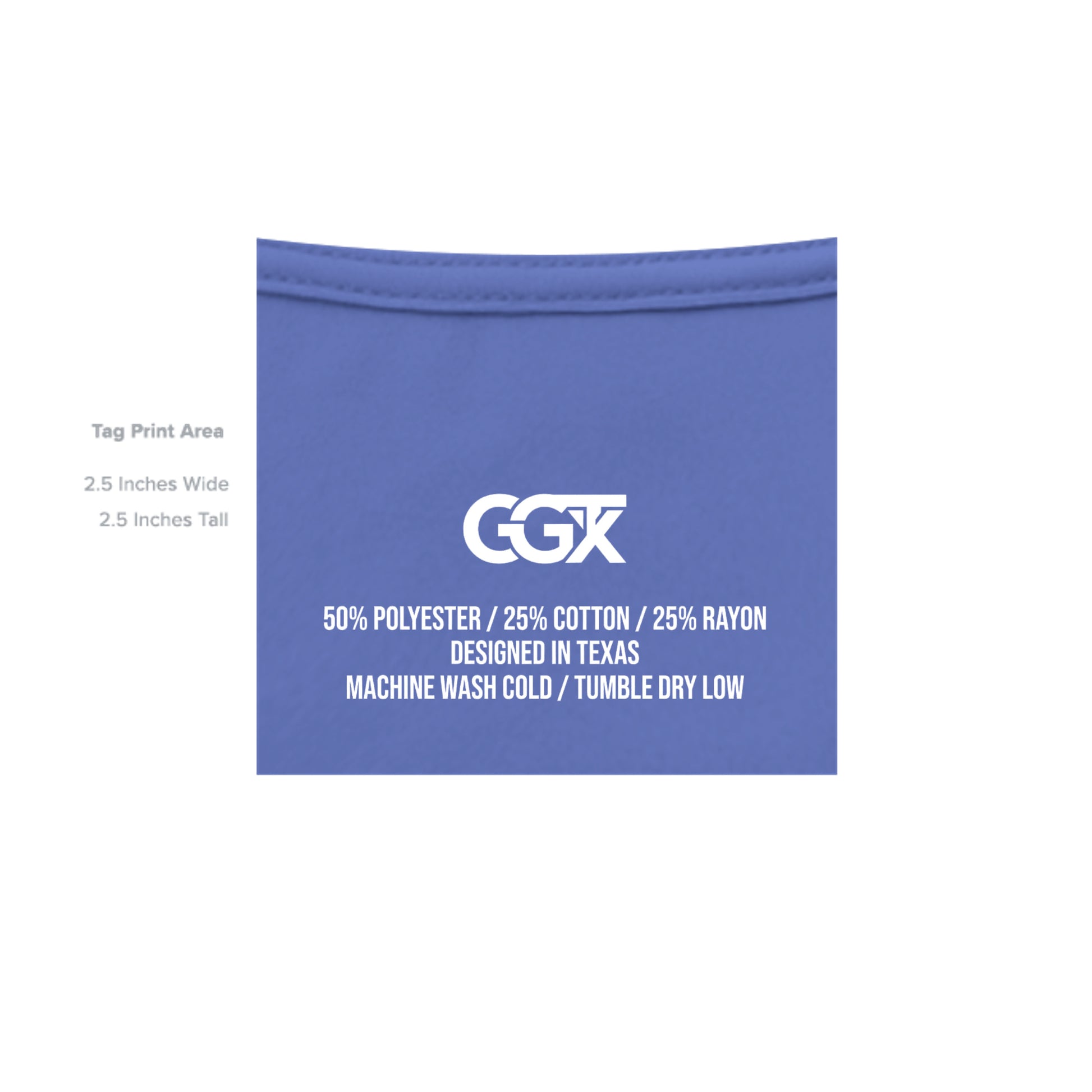 Solid True Royal Triblend - 3413C - INSIDE_TAG_LINE