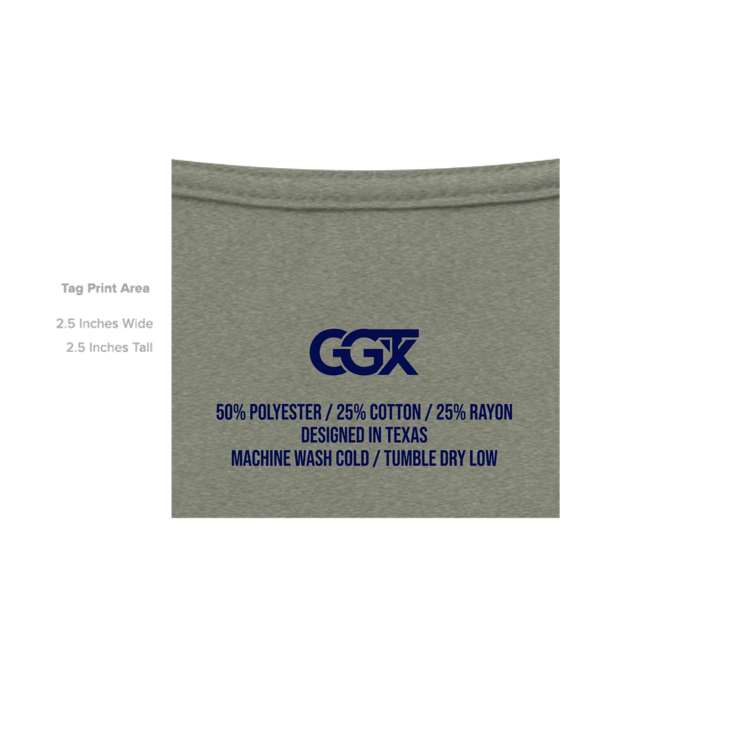 Military Green Triblend - 3413C - INSIDE_TAG_LINE
