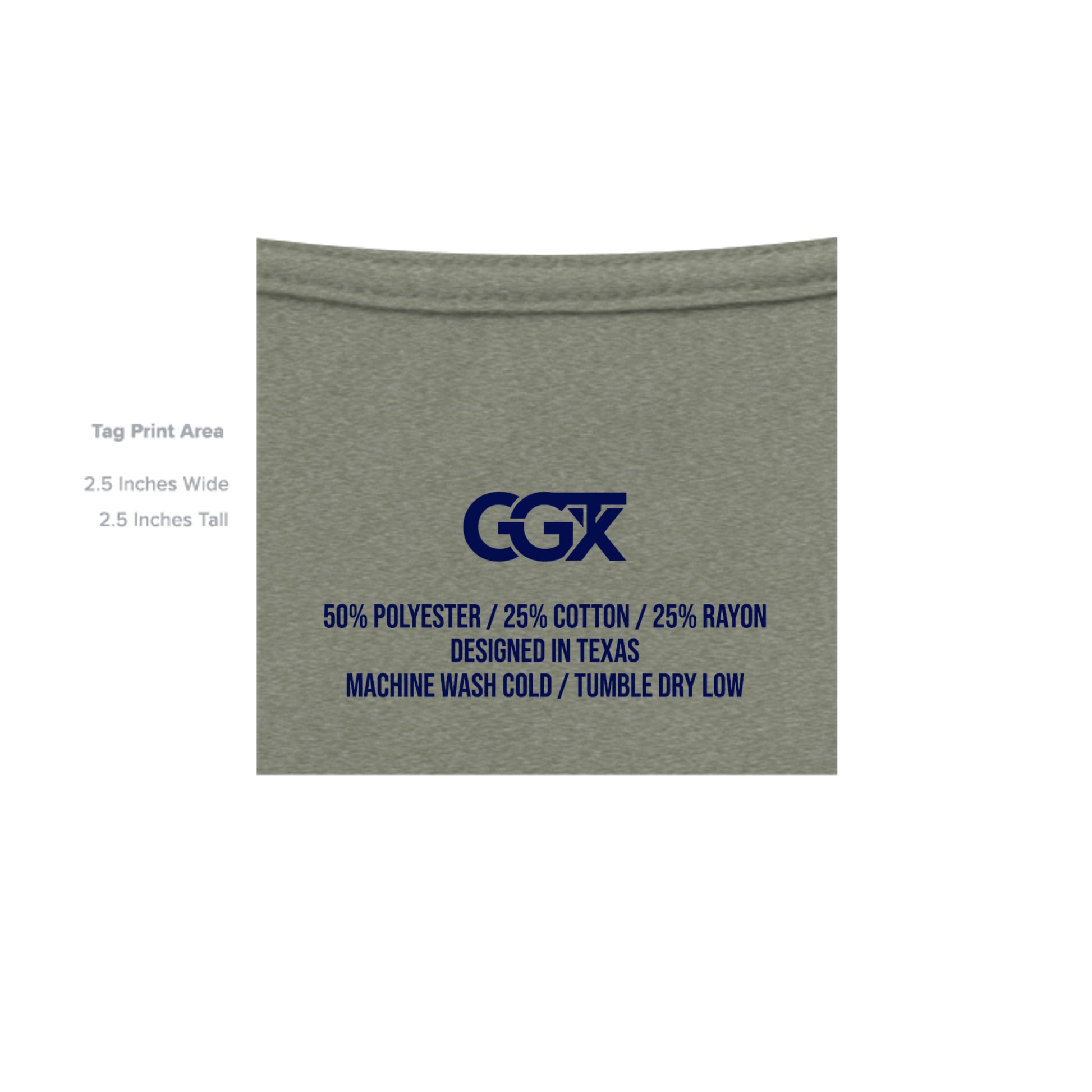 Military Green Triblend - 3413C - INSIDE_TAG_LINE