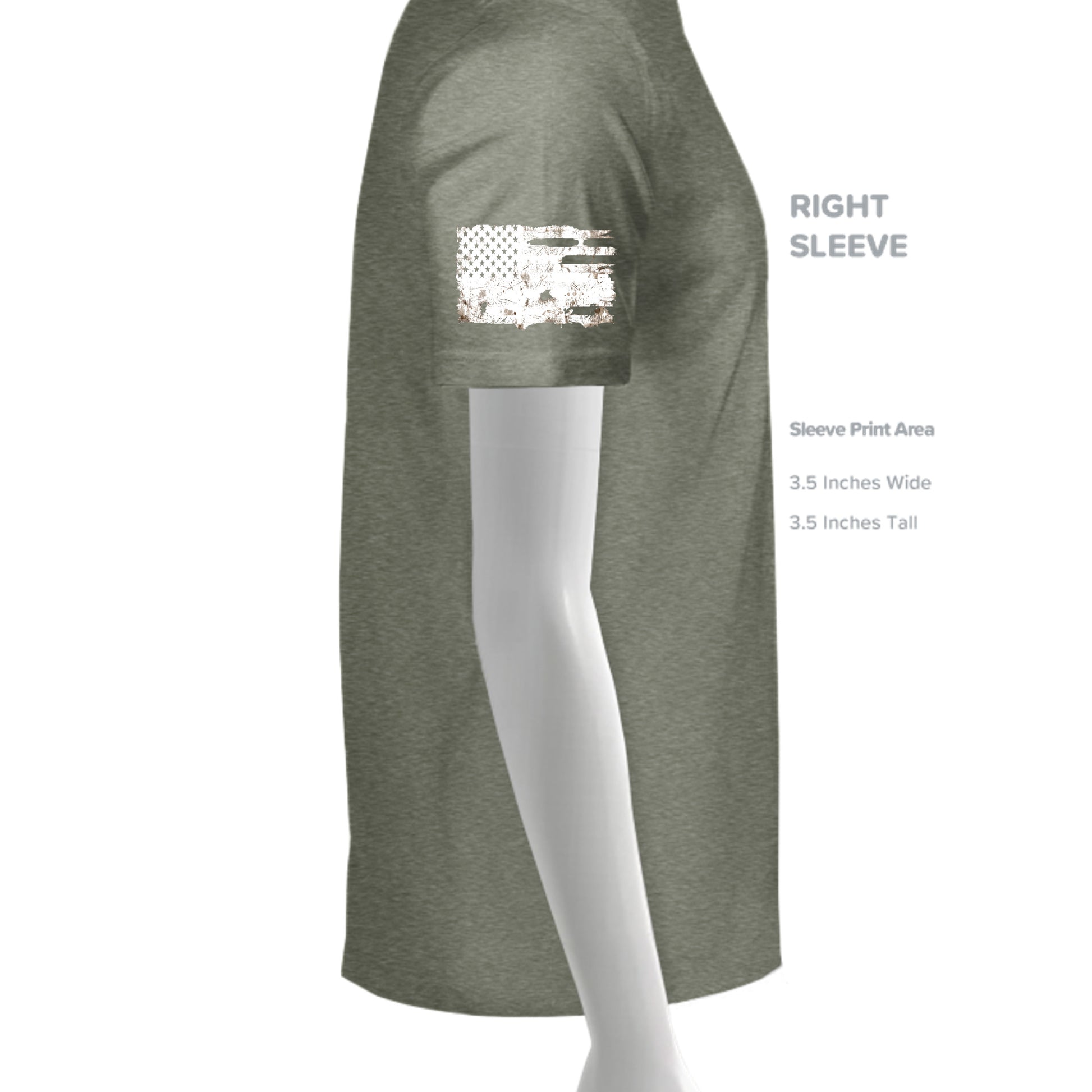 Military Green Triblend - 3413C - SLEEVE_RIGHT
