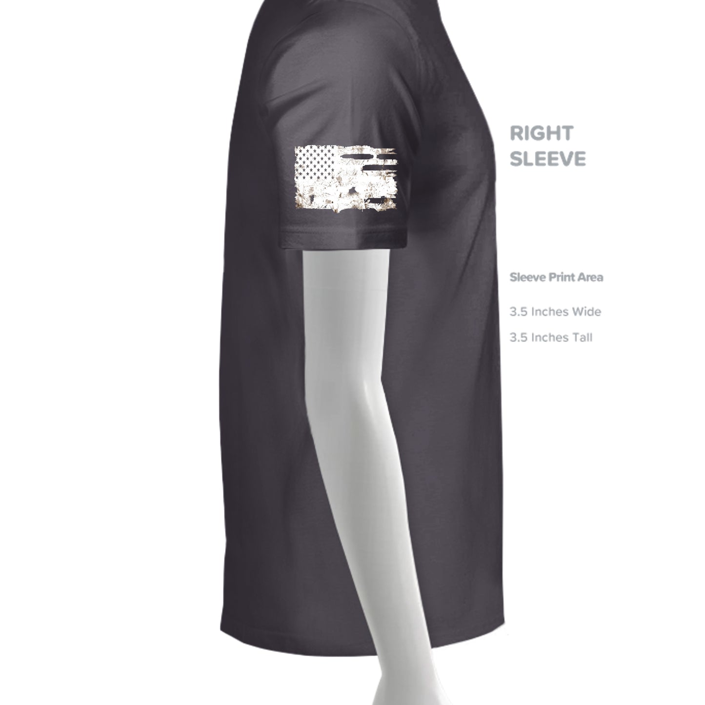 Solid Dark Grey Triblend - 3413C - SLEEVE_RIGHT