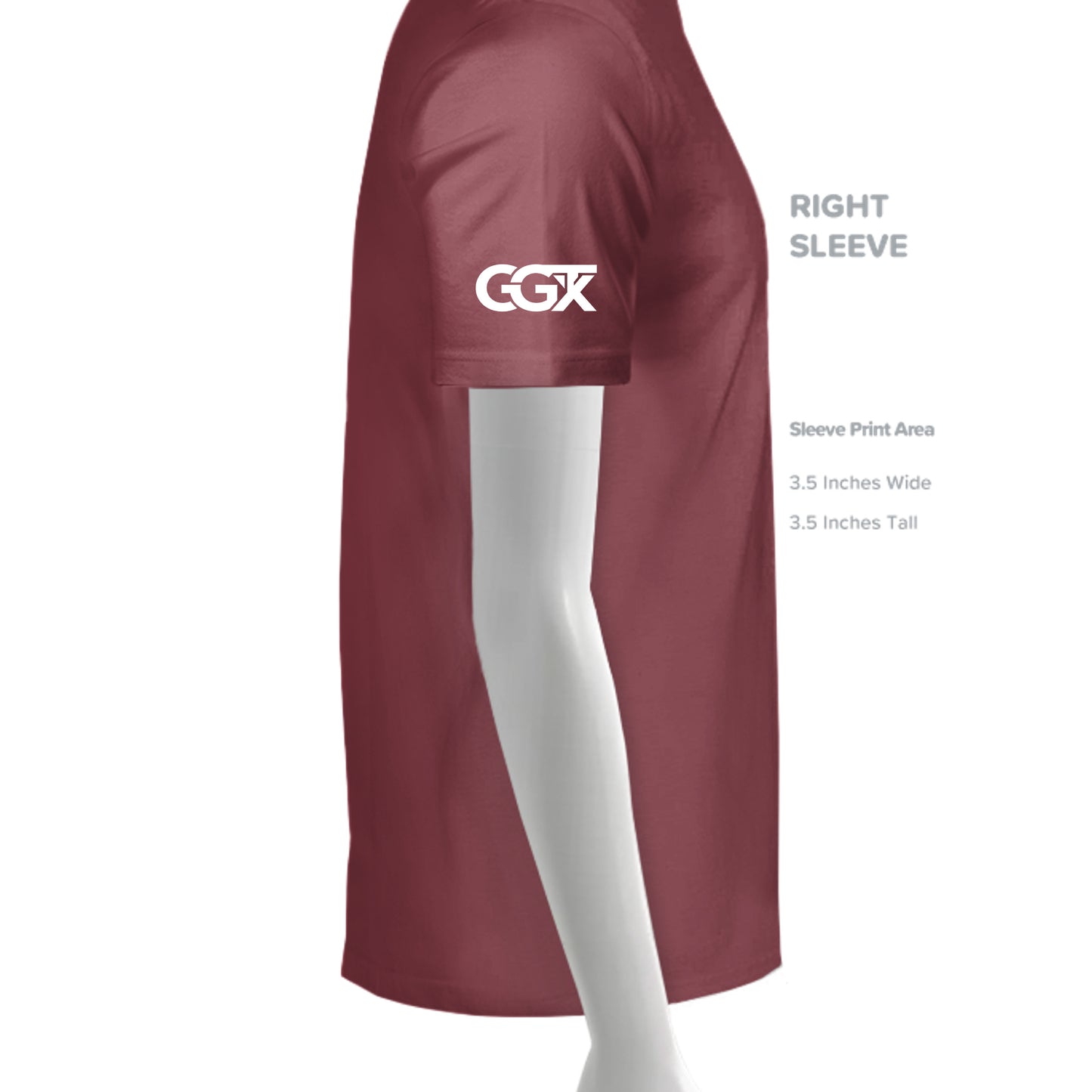 Solid Maroon Triblend - 3413C - SLEEVE_RIGHT