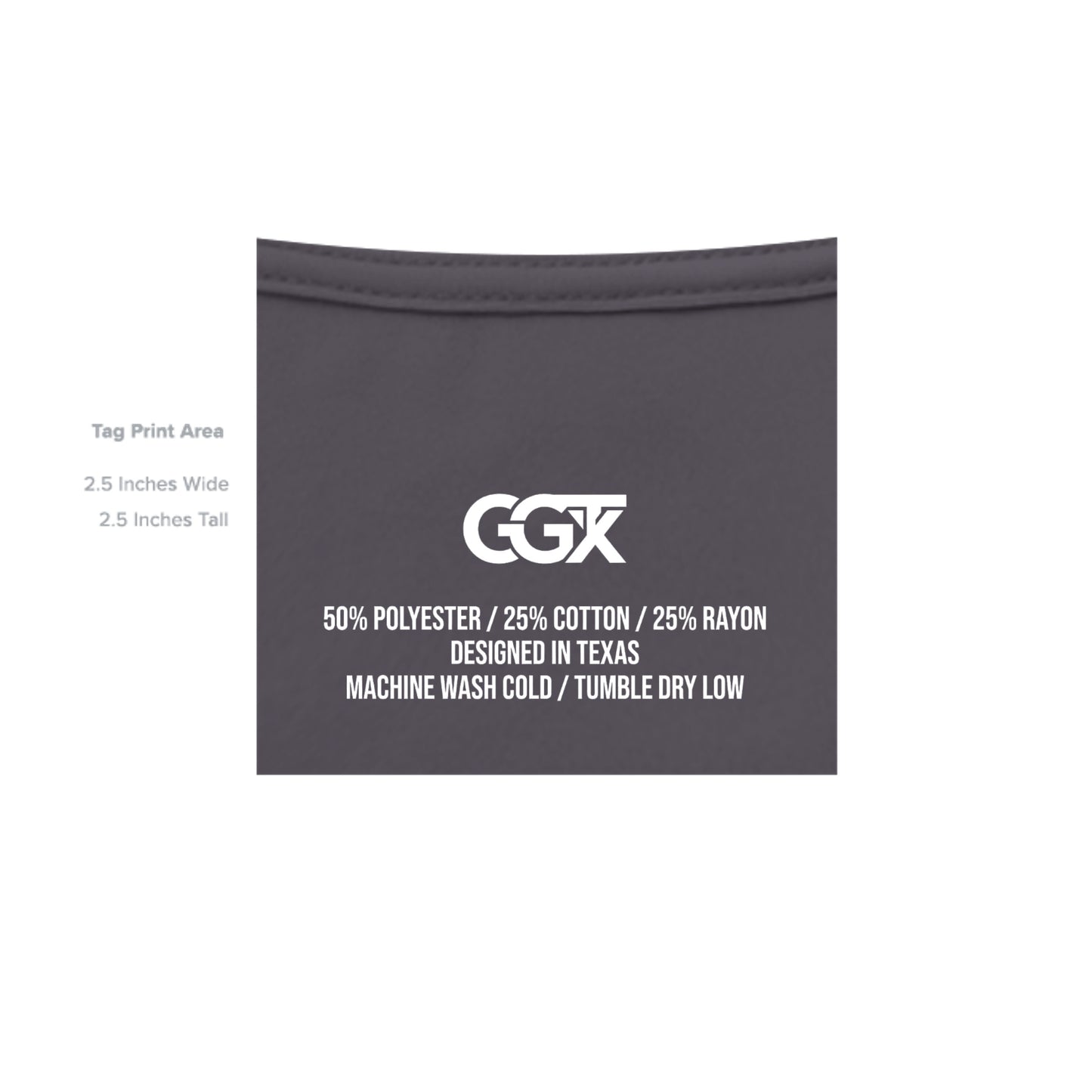 Solid Dark Grey Triblend - 3413C - INSIDE_TAG_LINE