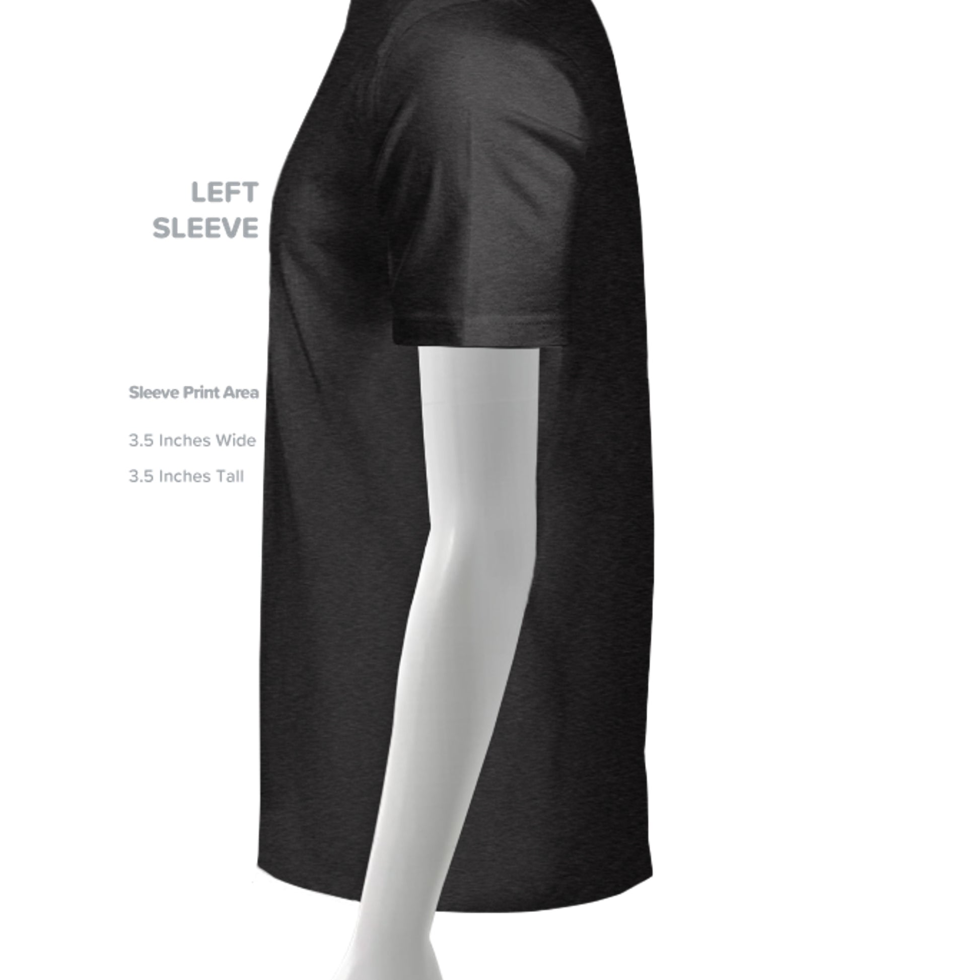Black Heather Triblend - 3413C - SLEEVE_LEFT