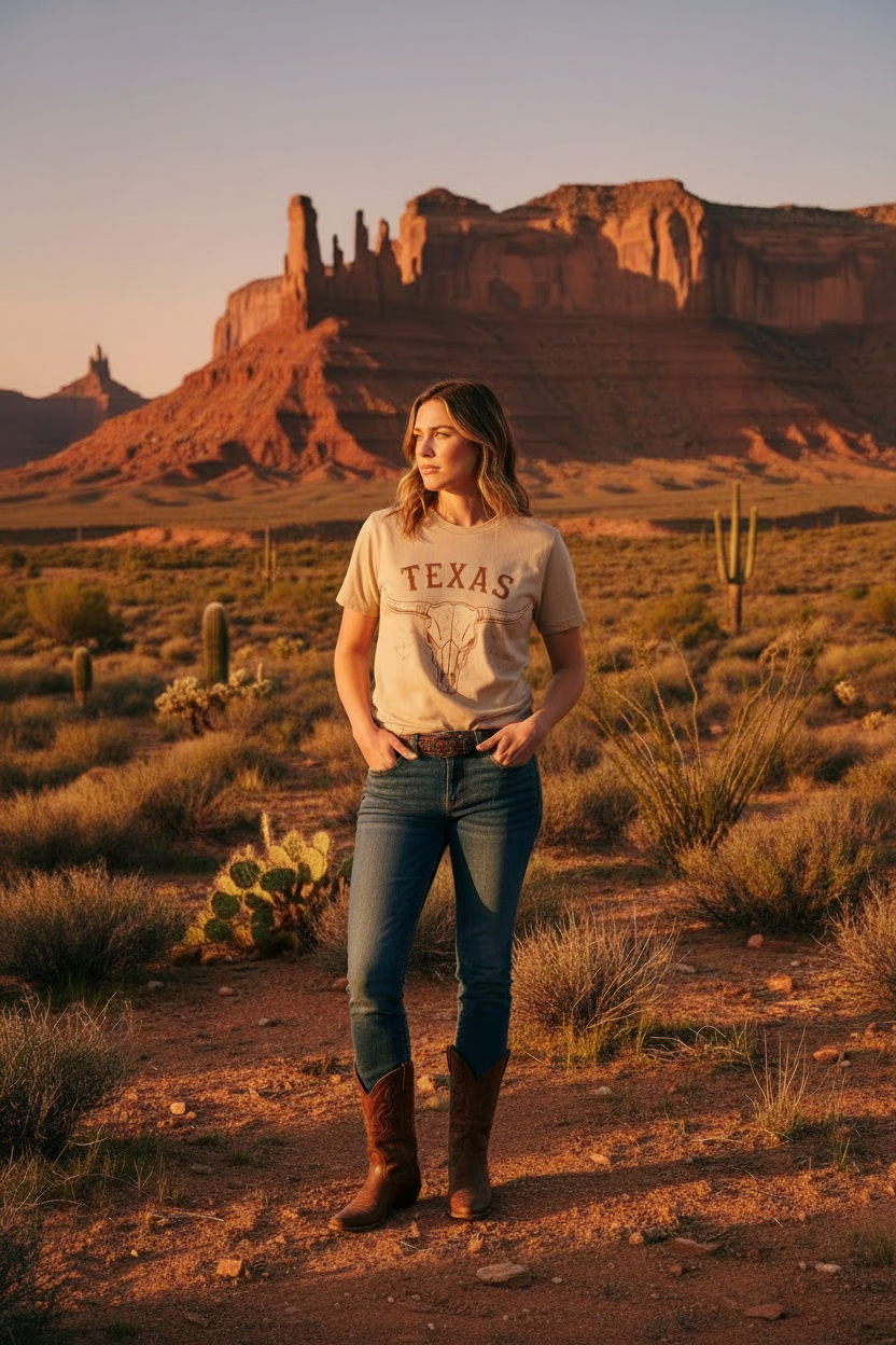Texas Longhorn Tee Women's Lifestyle - Gray